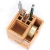 Import Bamboo Desk Square Pen Pencil Holder Stand Office Organizer with Drawer &amp; Tape Dispenser from China