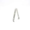 Bartender Mini Stainless Steel Food Grade Metal Silver Color Ice Tongs With Claw Grip Teeth