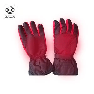 Battery Powered Rechargeable Heated Gloves for Men and Women Insulated Electric Heating Gloves for Winter Outdoor Cam
