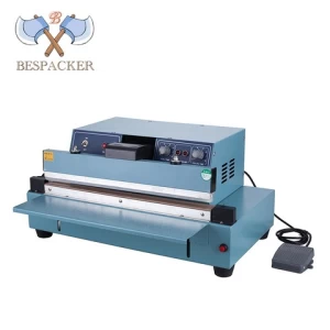Bespacker FKR-450 semi auto heat pedal plastic coffee bag sealing machine