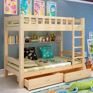 Best selling cheap unique double twin kids children wooden bunk beds for sale