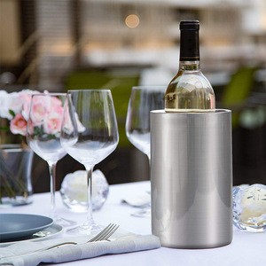 Best selling stainless steel cooler vacuum wine cooler insulated ice bucket