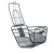 Import Bicycle Basket Flip-over Bike Front Basket Hanging Bike Storage Container Basket Cargo with Cover for Cycling from China