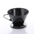 Import Black Single Cup Pour Over Coffee Brewer Plastic Brewing Cone coffee dripper Maker Coffee Filter Tool from China