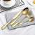 Black Stainless Steel Rainbow Cutlery Flatware Sets Dinner Knife and Fork