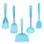 Import Blue 5 Pieces Kitchen Utensil Set Heat-resistant Nylon Cooking Utensils Silicone Cooking Scoop Spoon Shovel Tool from China