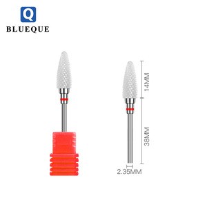 BLUEQUE Milling Cutter For Manicure Ceramic Mill Manicure Machine Set Cutter For Pedicure Electric Nail Files Nail Drill Bit Fee