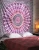 Import Bohemian Psychedelic Peacock Mandala Wall hanging Bedding Tapestry from India