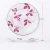Import Botanical Rustic Flower Shape Petal Design Pink Rose Printing Porcelain Ceramic Floral Ceramic Plate from China