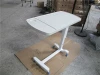 BT-AT002 hospital overside table, abs medical table, mobile hospital bedside dinner tray with wheels