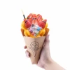 Bubble Waffle Holder Egg Crepe Cone Packaging Custom Ice Cream Box