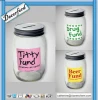 Bulk Cheap Mason Jar promotional glass money box