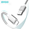 BWOO hot sale type c usb cable 3a full speed fast charing spring data cable