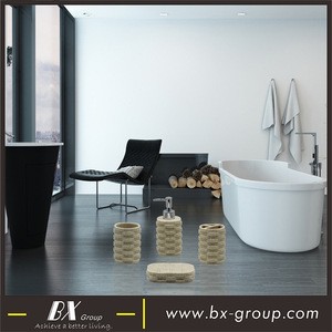 BX group new design bathroom and toilet accessories resin set