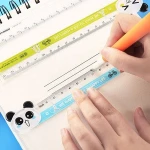 Cartoon Animal Avatar Kawaii School Student Straight Plastic Ruler