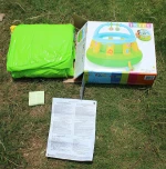 Cartoon kid small playground toy ball pool Inflatable baby gym Castle