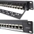 Import Cat6a Shielded Wallmount or Rackmount Patch Panel, Compatible with Cat6a Cabling, 24-Port ,1U 19" from China