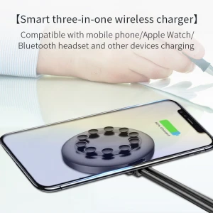 Cell Phone Qi Wireless Charger Portable 3 in 1 Charging Station Wireless Charger