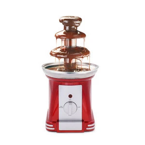 CF12G  Mini Electric 3 Tiers Chocolate Fondue Home Chocolate Fountain