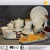Import CH389/W-11P Elegant ceramics white fine bone china dinnerware sets cheap new dinner set from China