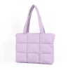 CHANGRONG Custom large Women puffer quilted tote bag nylon