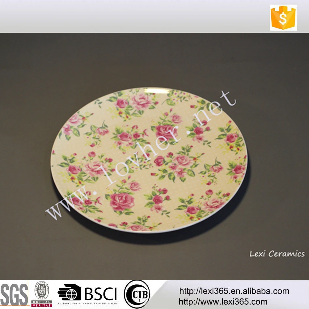 chaozhou bone china porcelain plates 7.5 inch ceramic plate