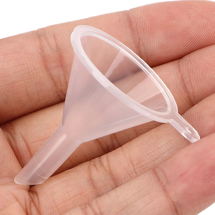 Cheap Laboratory Clear Plastic Funnel Transparent PP Mini Liquid Oil Funnel for Perfume Diffuser