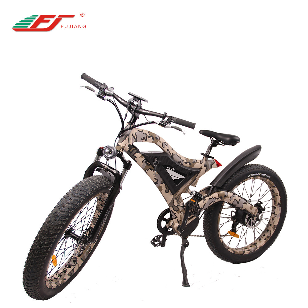 cheap powerful smart downhill china fast full suspension fat tire 48v 500w 750w mountain electric bicycle e bike kit