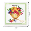Cheap Various Fruit Stamped Cross Stitch Needlework DIY Stitch Embroidery For Starters