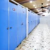 China Good environmental friendly HPL compact laminate sheet school cheap toilet cubicle partition