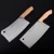 Import China Supplier 2 Pcs Stainless Seel Cleaver Set Kitchen Knife Set with Wooden Handle from China