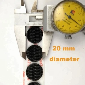 China Supplier 20 mm Diameter Black Waterproof Temperature UV resistant Die Cut 3M Dual Lock Reclosable Fastener SJ3550