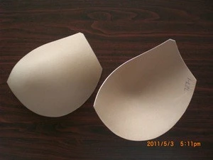 China Underwear Accessories manufacturers best price 3/5 bra cup push up foam breast pad