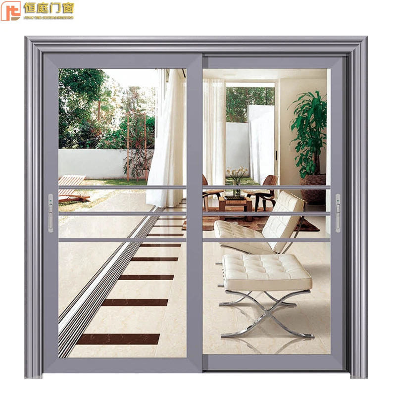 Chinese factory custom sliding barn door, high-grade villa aluminum sliding door, hanging door roller with high-end accessories