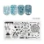 Import Christmas Design OM Series Custom Nail Art  Stamping Tools Image Plate With White Plastic Edge from China