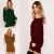 Import Chunky Ribbed Knit Sweater Dress  Distressed Raw-cut Edges Long Sleeves Mini Length Lady Cocktail Party Dresses from China