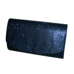 Classic Glitter Fold Over Clutch Evening Bag