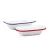 Import Classic Style Rounded Rectangle Shape Cast Iron Bakeware Plates Enamel Seafood Paella Dishes Wholesale from China