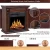 Import Classic Wooden  Brown Heater Insert Electric Fireplace Indoor from China