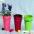 Import classical large size tall colored painting metal flower vases from China