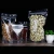 Import Clear plastic grain candy packaging zipper bag/Stand up transparent snack nuts food zipper pouch plastic zipper bag from China