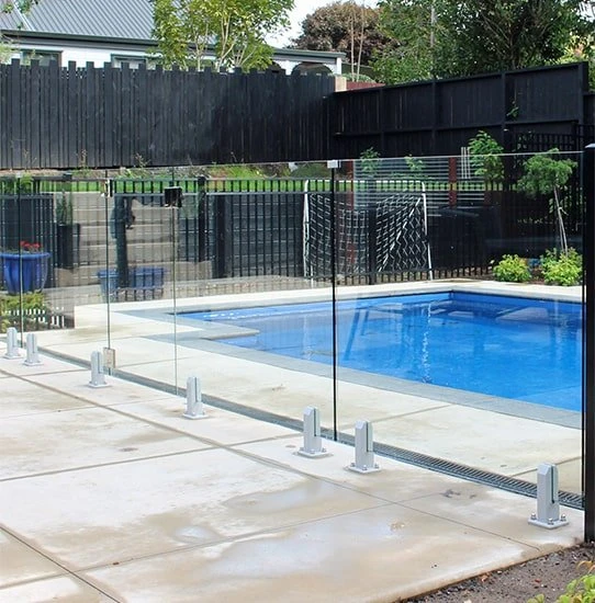 Clear tempered glass swimming pool fencing commerical buildings