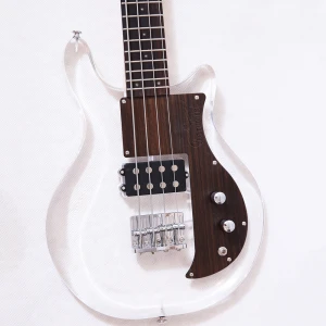 Clear transparent acrylic electric guitar Acrylic Electric Bass/Organic Glass Electric Bass