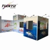 Collapsible aluminum trade show booth equipment for event display