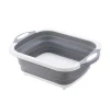 Collapsible Cutting Board with Dish Tub Colander Fruits Vegetables Wash and Drain Sink Storage Basket 3 in 1
