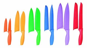 Color Coded Kitchen Knives with Soft-touch Handles