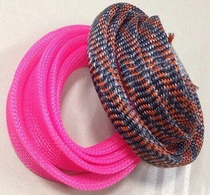 Colorful Cable Sleeve PET Expandable Braided Sleeving