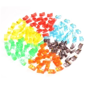 Colorful CAT5E CAT6 RJ45 8P8C PLUG RJ45 CONNECTOR Crystal head with environment-friendly PC