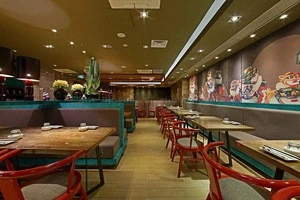 Commercial furniture morden restaurant booths with tables