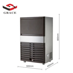 Commercial Ice Maker Machine Countertop Ice Cube Making Machine 26kg/24 hours Daily Output Ice Maker